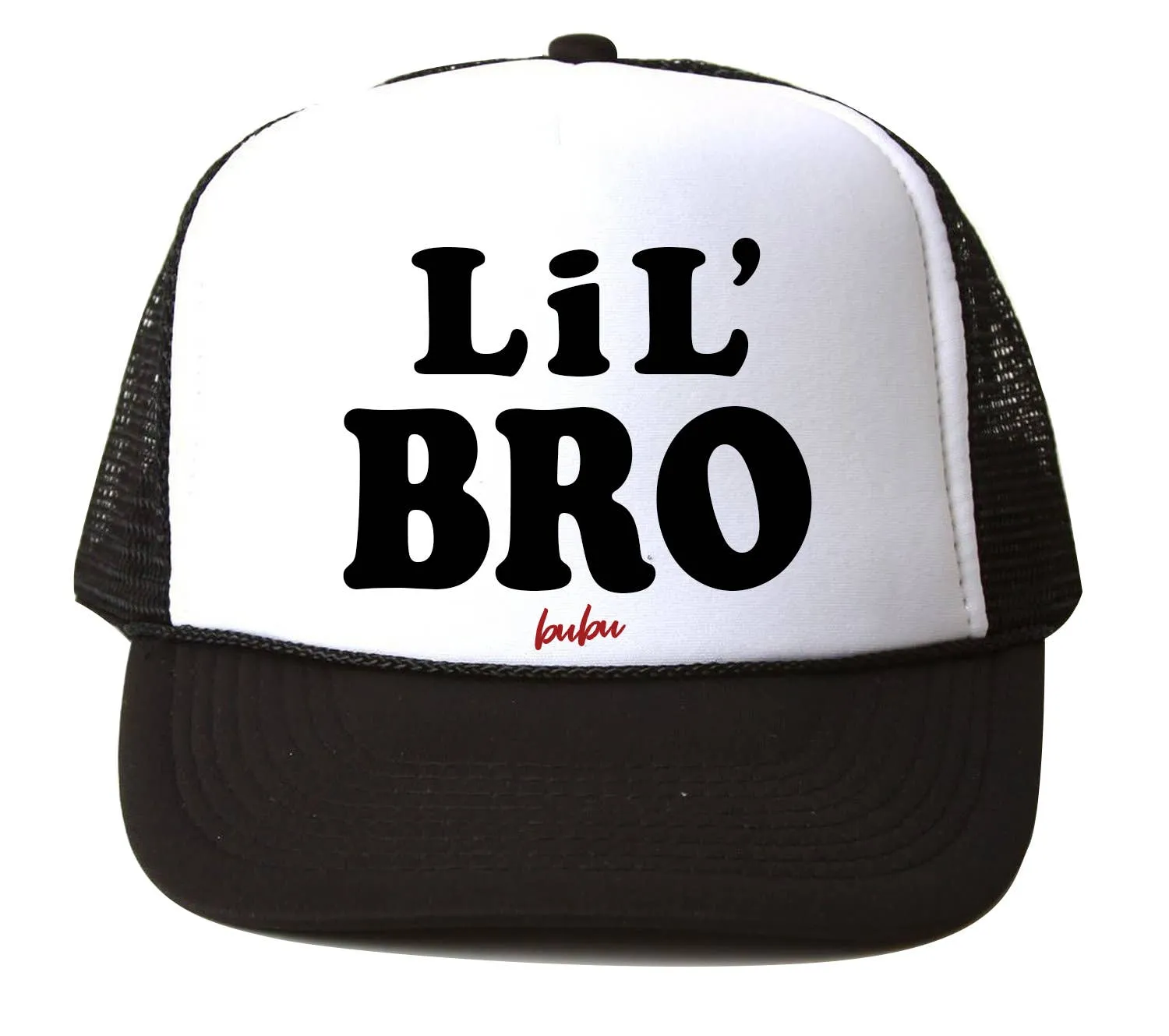 Bubu - Lil Bro White / Black Trucker Hat