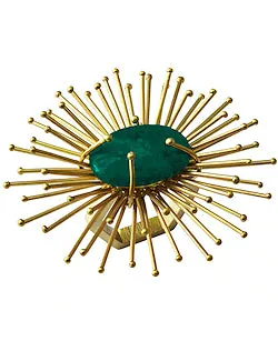 Emerald Gem Anemone 4-Pc. Napkin Ring Set