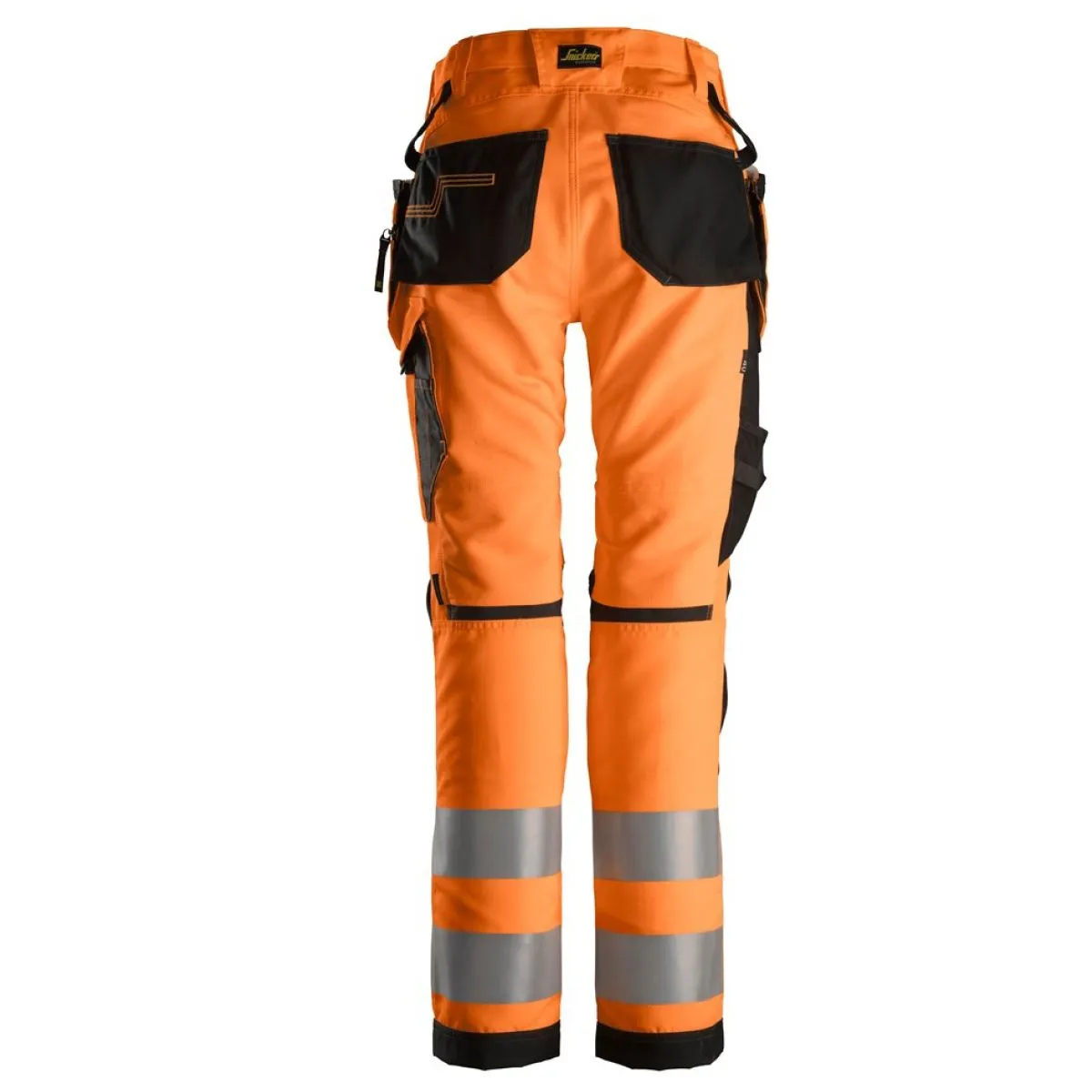Snickers&#x20;6730&#x20;AllroundWork,&#x20;Women&#x27;s&#x20;High-Vis&#x20;Work&#x20;Trousers&#x2B;&#x20;Holster&#x20;Pockets,&#x20;Class&#x20;2&#x20;-&#x20;Orange&#x2F;Black
