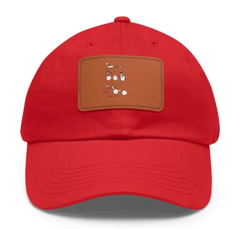Swim, Bike Run with a Purpose- Hat with Leather Patch, SuperMi BWD