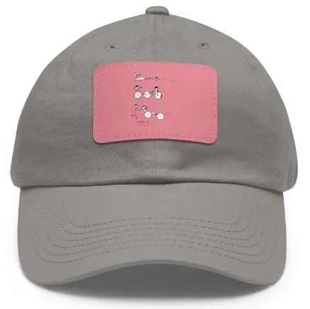 Swim, Bike Run with a Purpose- Hat with Leather Patch, SuperMi BWD