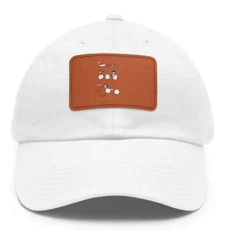 Swim, Bike Run with a Purpose- Hat with Leather Patch, SuperMi BWD
