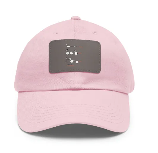 Swim, Bike Run with a Purpose- Hat with Leather Patch, SuperMi BWD