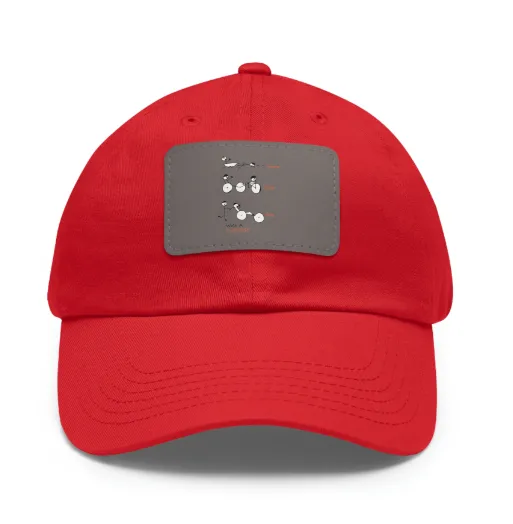 Swim, Bike Run with a Purpose- Hat with Leather Patch, SuperMi BWD