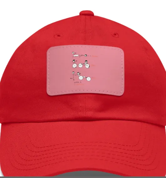 Swim, Bike Run with a Purpose- Hat with Leather Patch, SuperMi BWD