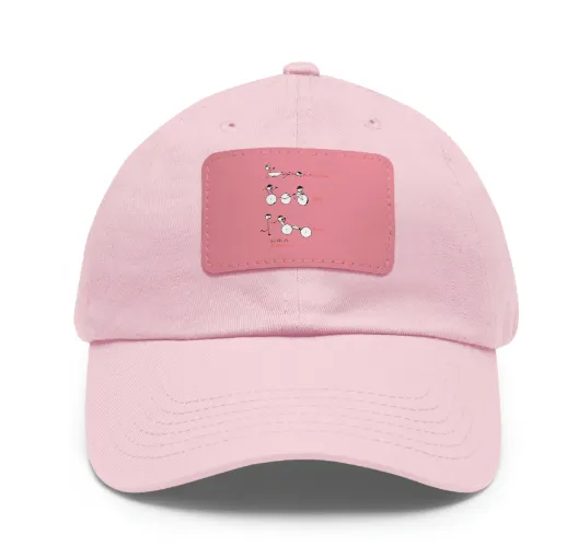 Swim, Bike Run with a Purpose- Hat with Leather Patch, SuperMi BWD