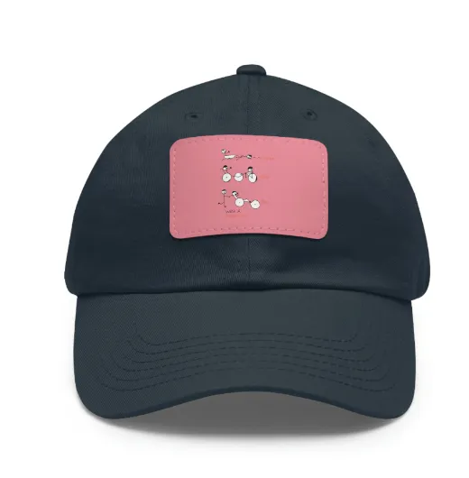 Swim, Bike Run with a Purpose- Hat with Leather Patch, SuperMi BWD