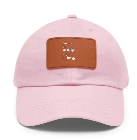Swim, Bike Run with a Purpose- Hat with Leather Patch, SuperMi BWD