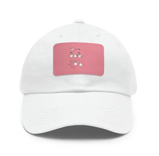 Swim, Bike Run with a Purpose- Hat with Leather Patch, SuperMi BWD