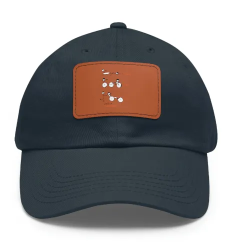 Swim, Bike Run with a Purpose- Hat with Leather Patch, SuperMi BWD